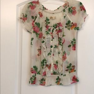 Hollister floral blouse